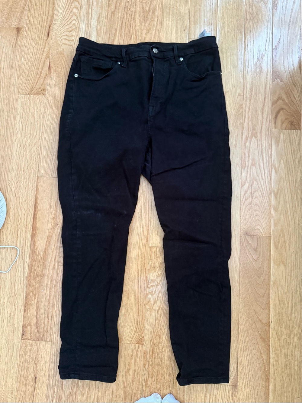 Good American Black Slim Jeans